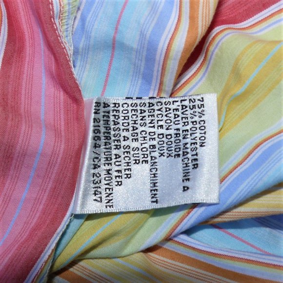 Talbot's Pastel colored 3/4 sleeve blouse - Picture 8 of 10